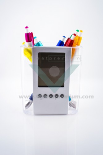 สินค้า Pen Holder With Digital Clock